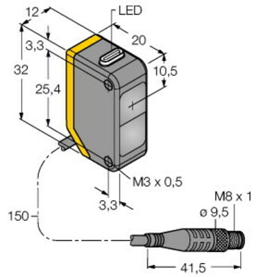 Turck Opto-Sensor Einweglichtschranke Q20EQ