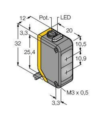 Turck Opto Sensor Lichtschranke Q20PLV