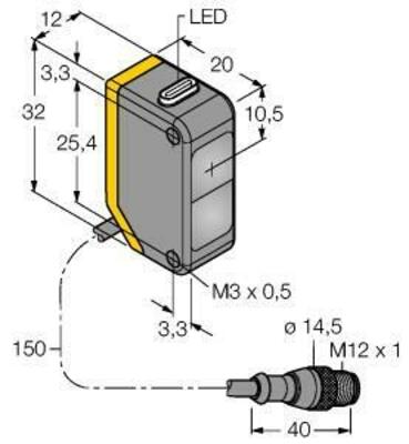 Turck Opto-Sensor Einweglichtschranke Q20PRLQ5