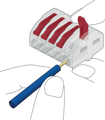 HellermannTyton Verbindungsklemme 5 Leiter, transp. HCRN-5-PC-CL (30)