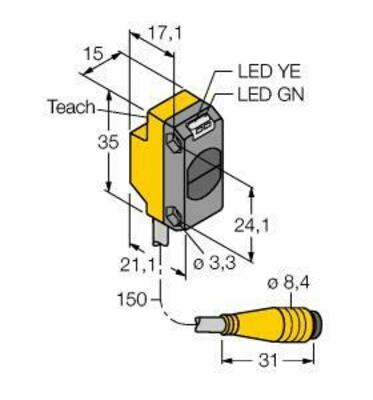 Turck Opto Sensor Lichttaster QS18EP6DBQ