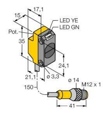 Turck Opto Sensor Lichttaster QS18VP6DBQ5