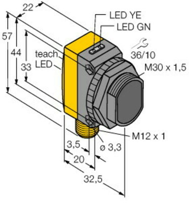 Turck Opto Sensor Lichttaster QS30EDVQ