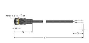 Turck Aktuator- u. Sensorleitung PVC RKC4.221T-10/TEB