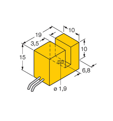 Turck Induktiver Sensor schlitzförmig SI3.5-K10-Y1
