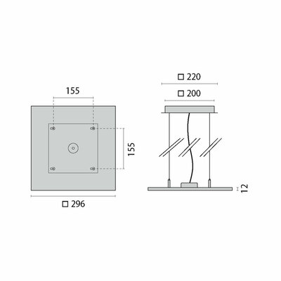 Performance in Light LED-Pendelleuchte 3000K DALI PMMA 8300291236300