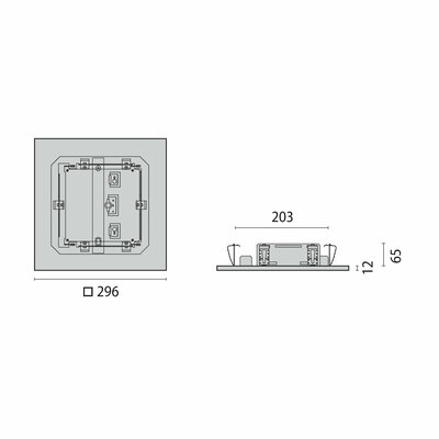 Performance in Light LED-Einbauleuchte 4000K Konverter 8300591233400