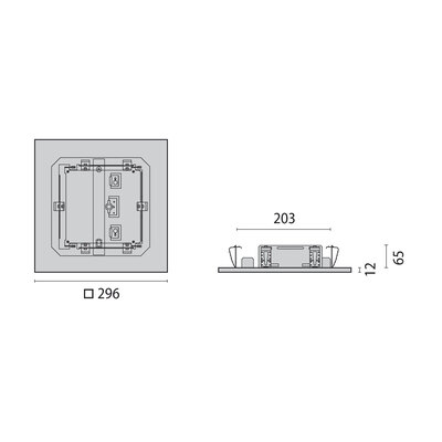 Performance in Light LED-Einbauleuchte 4000K DALI 8300591236400