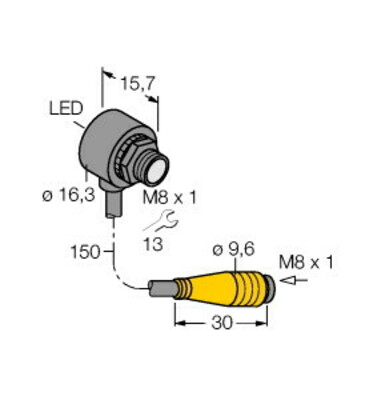 Turck Miniatursensor Empfänger T8AP6RQ
