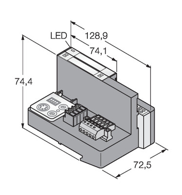 Turck Set f. einf. I/O-Kommunik. DeviceNet TI-BL20-DN-S-2