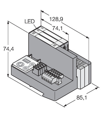 Turck Set f. einf. I/O-Kommunik. DeviceNet TI-BL20-DN-S-4