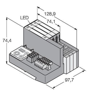 Turck Set f. einf. I/O-Kommunik. DeviceNet TI-BL20-DN-S-6