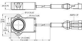 Turck Miniatur Drehgeber mit Analogausgang RI240P1-Q #100000200