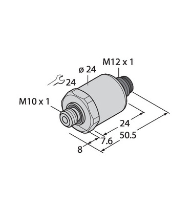 Turck Drucktransmitter mit Stromausgang PT25R1041I2H1141/X