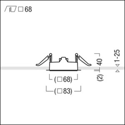 Zumtobel Group Planarrahmen Q68 PLANAR FRAME PANOS INF #60800786