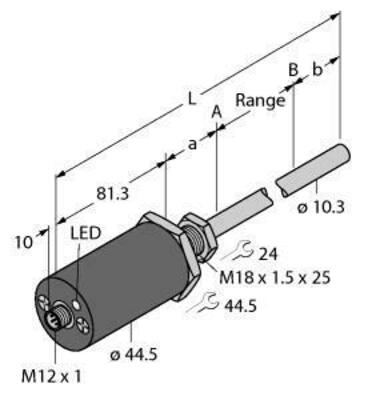 Turck Linearwegsensensor druckfest LTX300M-F #1540225