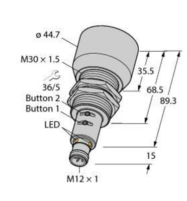 Turck Ultraschallsensor RU600U-M3 #1610049