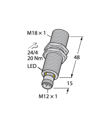 Turck Ultraschallsensor RU100UM18MAP8X2H1151