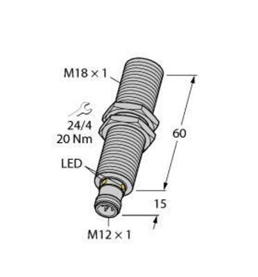Turck Ultraschallsensor RU130UM18ELU8X2H1151