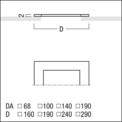 Zumtobel Group Deckenverstärkungsrahmen f.PANOSinfin/evoQ68 PANOS INF/EVOQ68DVR