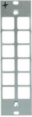 Telegärtner Teilfrontplatte 3HE/7TE eloxiert, 6xSC-D 100021457