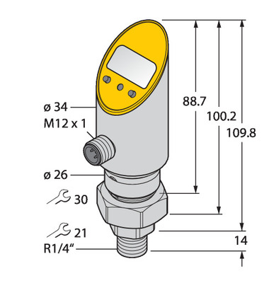 Turck Drucksensor verdrehbar PS003A-51 #6832926