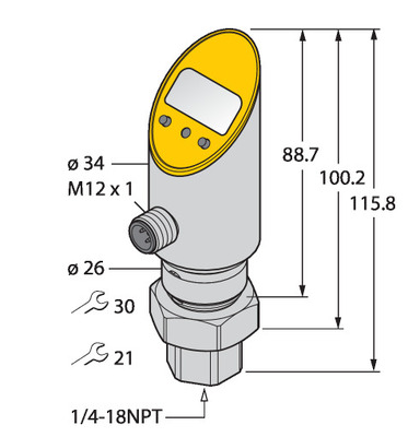 Turck Drucksensor verdrehbar PS010A-502 #6833926