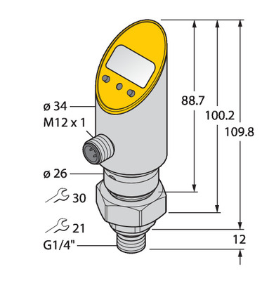 Turck Drucksensor verdrehbar PS400R-504 #6834026