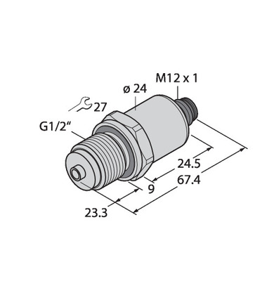 Turck Drucktransmitter mit Stromausgang PT2.5R1008I2H1143/X