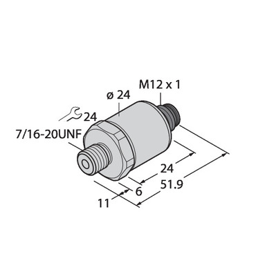 Turck Drucktransmitter mit Spannungsausgang PT100PSIG #6836859