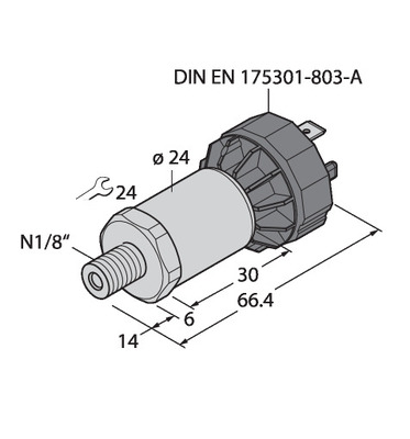 Turck Drucktransmitter mit Stromausgang PT100PSIG2014I2DA91