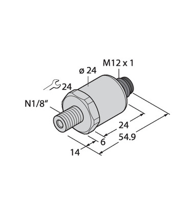 Turck Drucktransmitter mit Stromausgang PT100PSIG #6836923