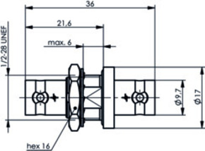 Telegärtner BNC Kupplung (F-F) HDTV 75 Ohm 100023603