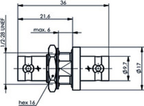 Telegärtner BNC Kupplung (F-F) HDTV 75 Ohm 100023603