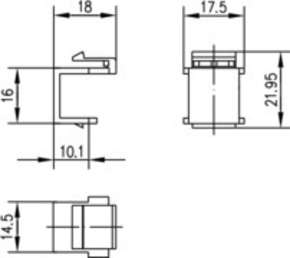 Telegärtner Blindstopfen schwarz f.19Z-Modulträger 100021262