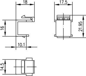 Telegärtner Blindstopfen schwarz f.19Z-Modulträger 100021262