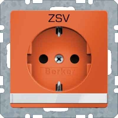 Berker SCHUKO-Steckdose m.Beschriftungsfeld 47506014