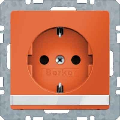 Berker SCHUKO-Steckdose m.Beschriftungsfeld 47506007