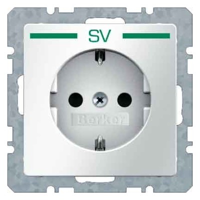 Berker SCHUKO-Steckdose m.Aufdruck pws 47436039