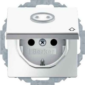 Berker SCHUKO-Steckdose m.Klappdeckel 47446049