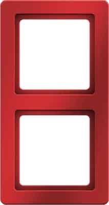 Berker Rahmen rot, samt 2-fach 10126062
