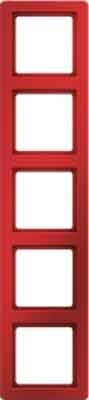 Berker Rahmen rot, samt 5-fach 10156062
