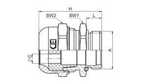 Jacob Kabelverschraubung WADI rail M25x1,5 K162-1025-00-28