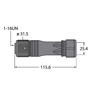 Turck Rundsteckverbinder B716B61-0/21