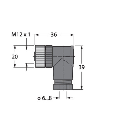 Turck Rundsteckverbinder konfektionierbar B8281-0