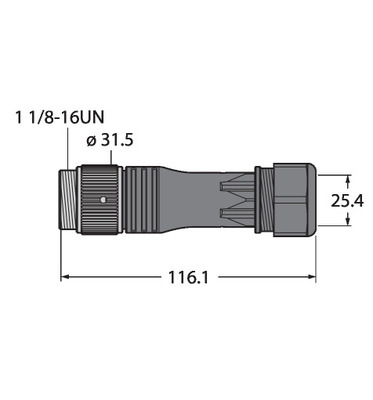 Turck Rundsteckverbinder BS7191-0/21