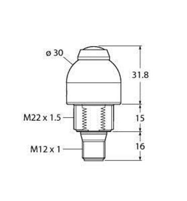 Turck LED-Anzeige Kennleuchte K30LGRBPPB2Q