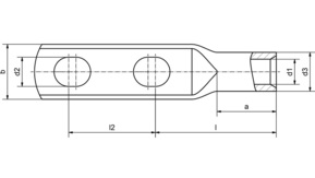 Intercable Tools Rohrkabelschuh R-Serie 240mm² M12 gv, ICR24012DL