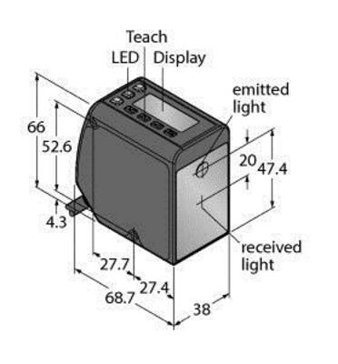 Turck Opto-Sensor Lichttaster LTF12IC2LD