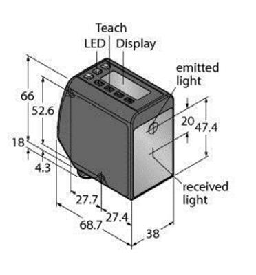 Turck Opto-Sensor Lichttaster LTF12IC2LDQ
